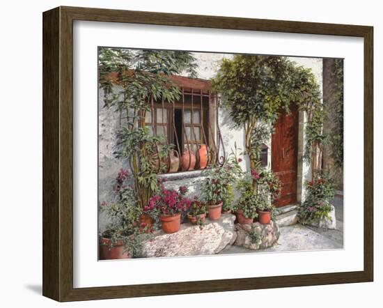 I Vasi Dietro La Grata-Guido Borelli-Framed Giclee Print