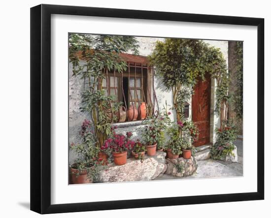 I Vasi Dietro La Grata-Guido Borelli-Framed Giclee Print