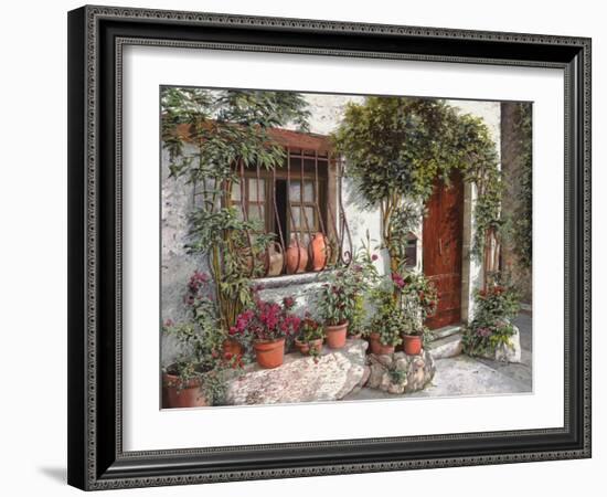 I Vasi Dietro La Grata-Guido Borelli-Framed Giclee Print