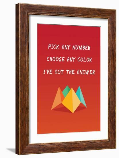 I've Got The Answer-null-Framed Art Print