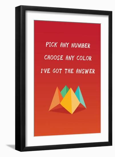 I've Got The Answer-null-Framed Art Print