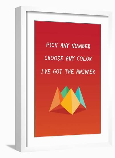 I've Got The Answer-null-Framed Art Print