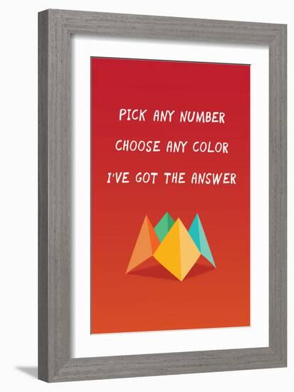 I've Got The Answer-null-Framed Premium Giclee Print