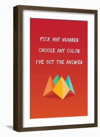 I've Got The Answer-null-Framed Premium Giclee Print