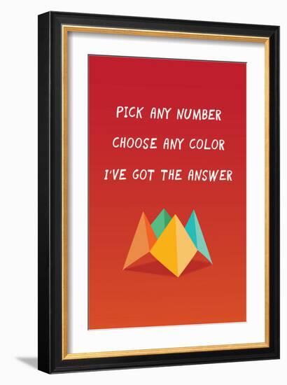 I've Got The Answer-null-Framed Premium Giclee Print