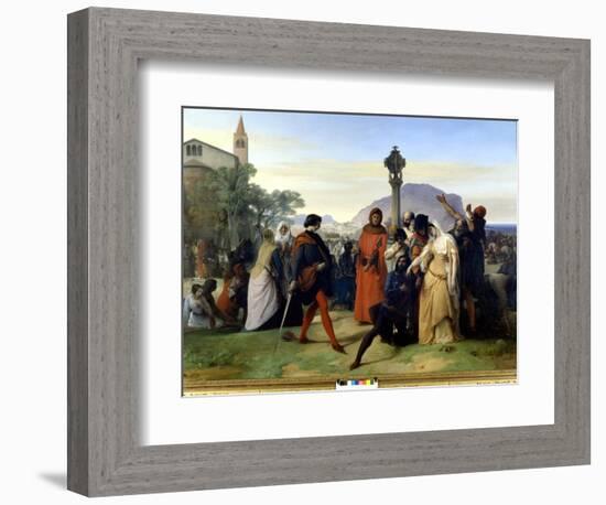 I Vespri Siciliani (The Sicilian Vepers) Popular Revolt of the Island of Sicily against the Feodal-Francesco Hayez-Framed Giclee Print