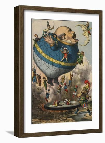 I Volatori, Les Messieurs qui Volent, c.1880-null-Framed Art Print