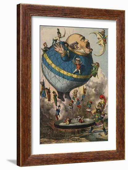 I Volatori, Les Messieurs qui Volent, c.1880-null-Framed Art Print