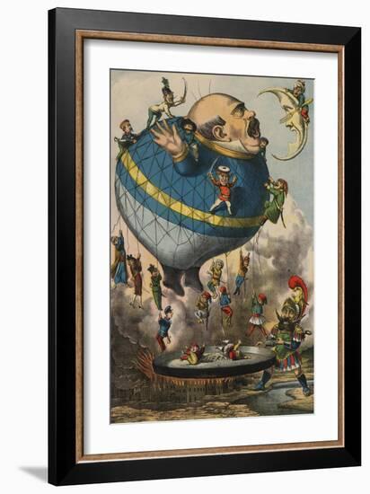 I Volatori, Les Messieurs qui Volent, c.1880-null-Framed Art Print