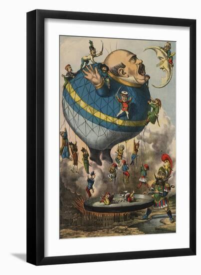 I Volatori, Les Messieurs qui Volent, c.1880-null-Framed Art Print