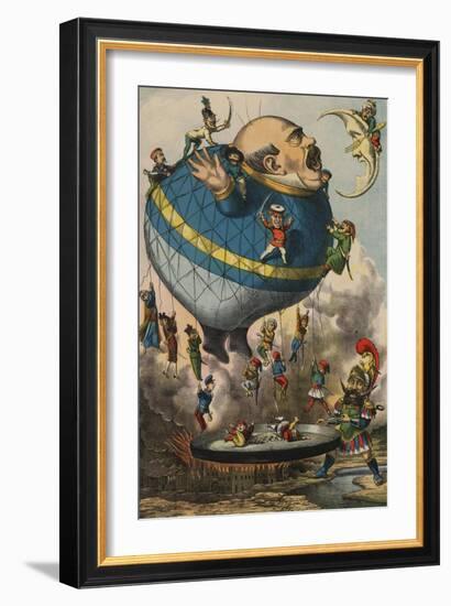 I Volatori, Les Messieurs qui Volent, c.1880-null-Framed Art Print