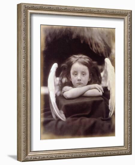 I Wait (Rachel Gurney as an Angel), 1872-Julia Margaret Cameron-Framed Photographic Print
