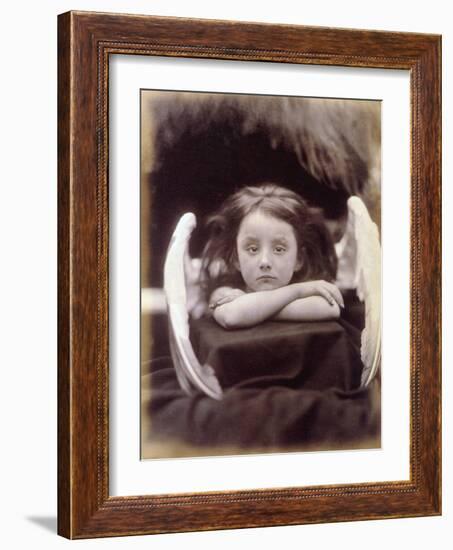 I Wait (Rachel Gurney as an Angel), 1872-Julia Margaret Cameron-Framed Photographic Print