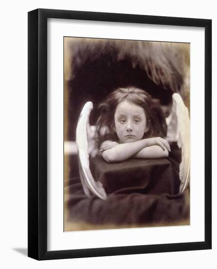 I Wait (Rachel Gurney as an Angel), 1872-Julia Margaret Cameron-Framed Photographic Print