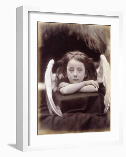 I Wait (Rachel Gurney as an Angel), 1872-Julia Margaret Cameron-Framed Photographic Print