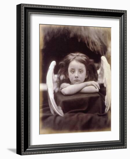 I Wait (Rachel Gurney as an Angel), 1872-Julia Margaret Cameron-Framed Photographic Print