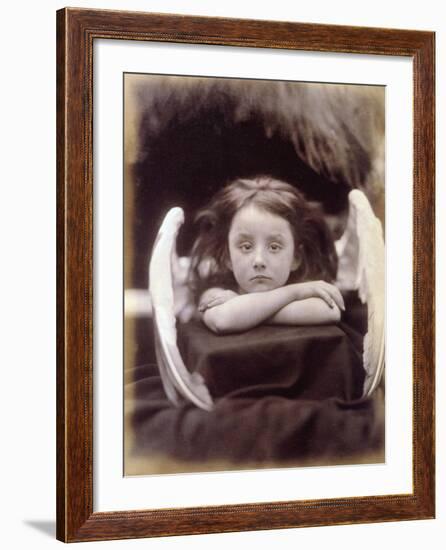 I Wait (Rachel Gurney as an Angel), 1872-Julia Margaret Cameron-Framed Photographic Print