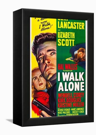 I WALK ALONE, Lizabeth Scott, Burt Lancaster, Kirk Douglas, 1948-null-Framed Stretched Canvas