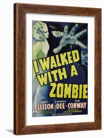 I Walked With A Zombie, 1943-null-Framed Art Print