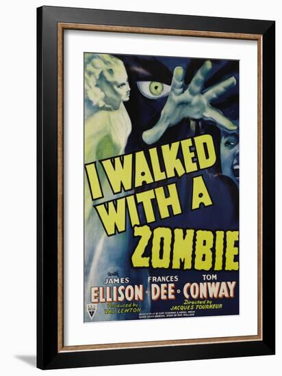 I Walked With A Zombie, 1943-null-Framed Art Print