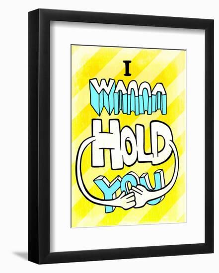 I Wanna Hold You - Tommy Human Cartoon Print-Tommy Human-Framed Art Print