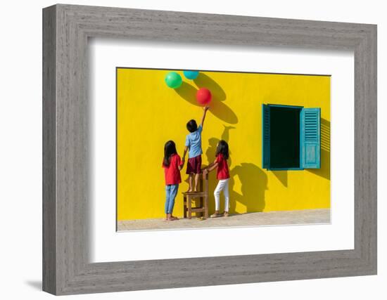 I want those balloons!-Anges van der-Framed Photographic Print