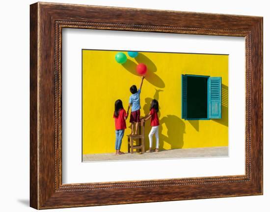 I want those balloons!-Anges van der-Framed Photographic Print