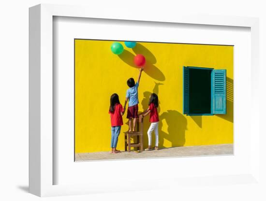 I want those balloons!-Anges van der-Framed Photographic Print