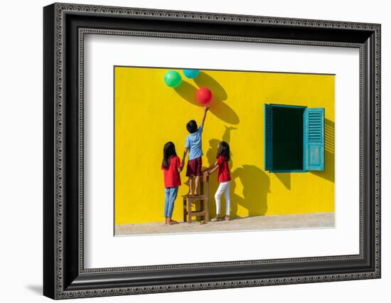 I want those balloons!-Anges van der-Framed Photographic Print