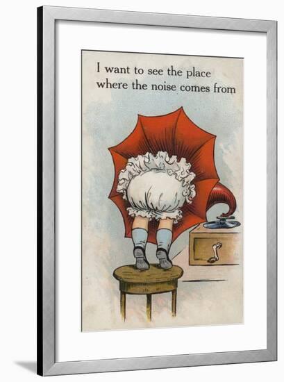 I Want to See the Place Where the Noise Comes From-null-Framed Giclee Print