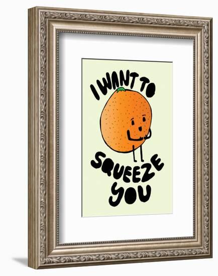 I Want To Squeeze You - Tom Cronin Doodles Cartoon Print-Tom Cronin-Framed Giclee Print