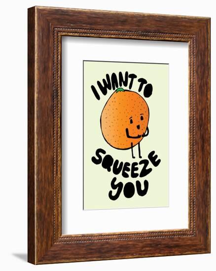 I Want To Squeeze You - Tom Cronin Doodles Cartoon Print-Tom Cronin-Framed Giclee Print