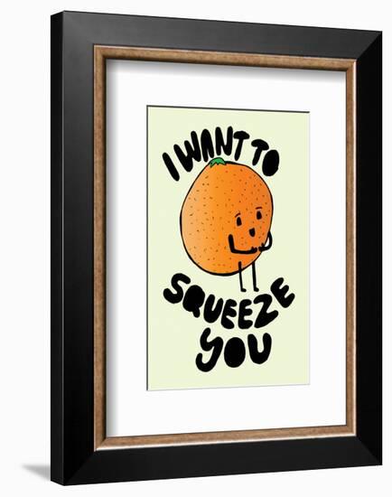 I Want To Squeeze You - Tom Cronin Doodles Cartoon Print-Tom Cronin-Framed Giclee Print