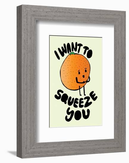 I Want To Squeeze You - Tom Cronin Doodles Cartoon Print-Tom Cronin-Framed Giclee Print