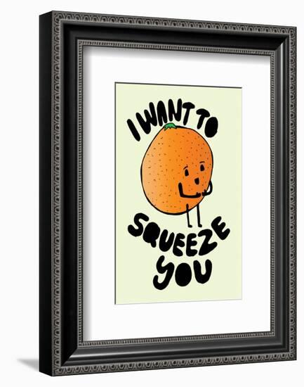 I Want To Squeeze You - Tom Cronin Doodles Cartoon Print-Tom Cronin-Framed Giclee Print