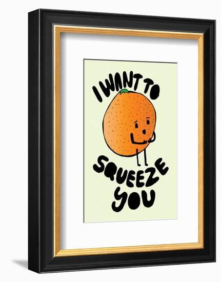 I Want To Squeeze You - Tom Cronin Doodles Cartoon Print-Tom Cronin-Framed Giclee Print