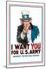 I Want You for the U.S. Army-James Montgomery Flagg-Mounted Art Print