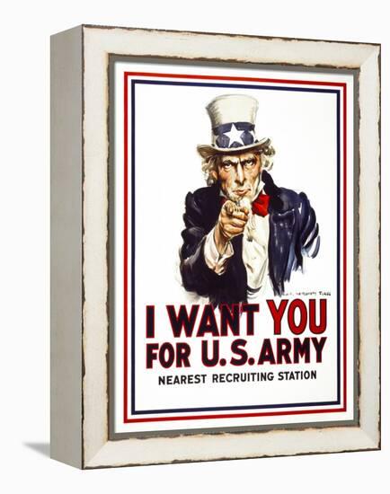 I Want You for U.S. Army-null-Framed Premier Image Canvas