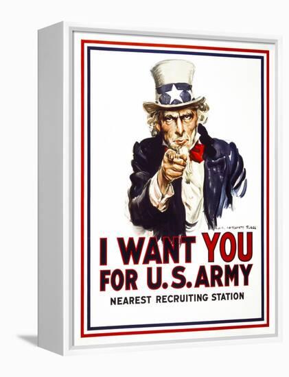 I Want You for U.S. Army-null-Framed Premier Image Canvas