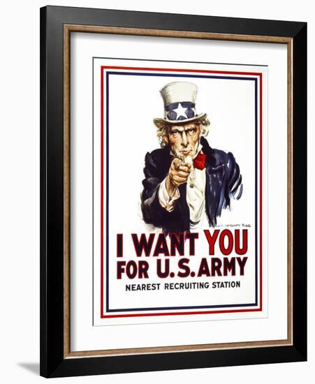 I Want You for U.S. Army-null-Framed Giclee Print