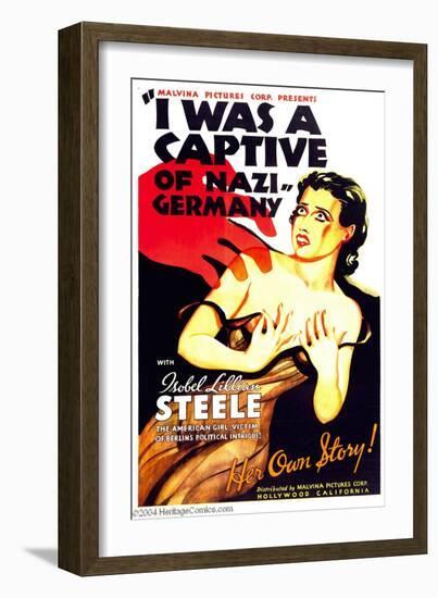 I WAS A CAPTIVE OF NAZI GERMANY, Isobel Lillian Steele, 1936-null-Framed Art Print