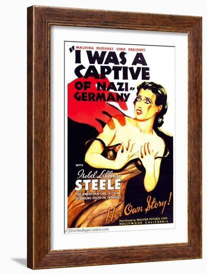 I WAS A CAPTIVE OF NAZI GERMANY, Isobel Lillian Steele, 1936-null-Framed Art Print