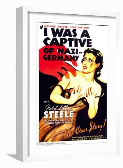 I WAS A CAPTIVE OF NAZI GERMANY, Isobel Lillian Steele, 1936-null-Framed Art Print