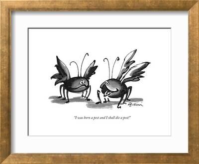 I was born a pest and I shall die a pest!" - New Yorker Cartoon' Premium  Giclee Print - Eldon Dedini | Art.com
