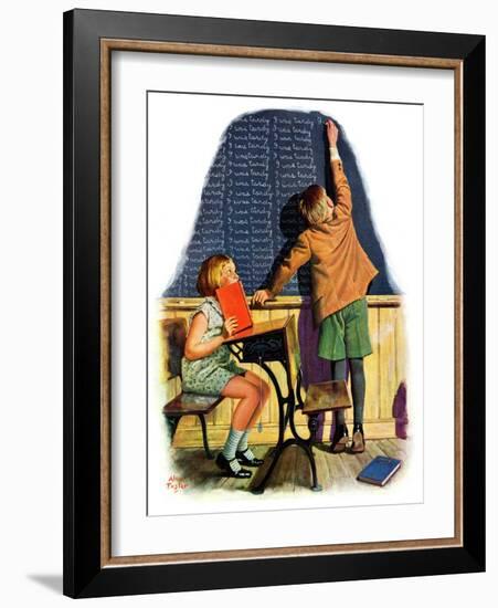 "'I Was Tardy',"September 27, 1930-Alan Foster-Framed Giclee Print