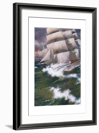 I Washed the Ship Fore and Aft-Arthur Rackham-Framed Giclee Print