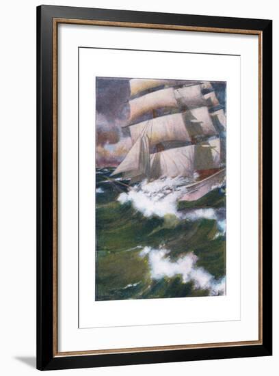 I Washed the Ship Fore and Aft-Arthur Rackham-Framed Giclee Print