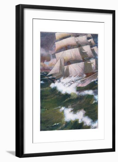 I Washed the Ship Fore and Aft-Arthur Rackham-Framed Giclee Print