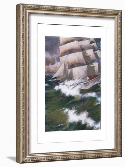 I Washed the Ship Fore and Aft-Arthur Rackham-Framed Giclee Print