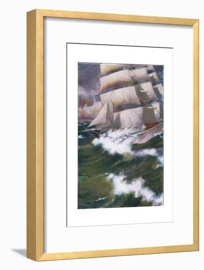 I Washed the Ship Fore and Aft-Arthur Rackham-Framed Giclee Print
